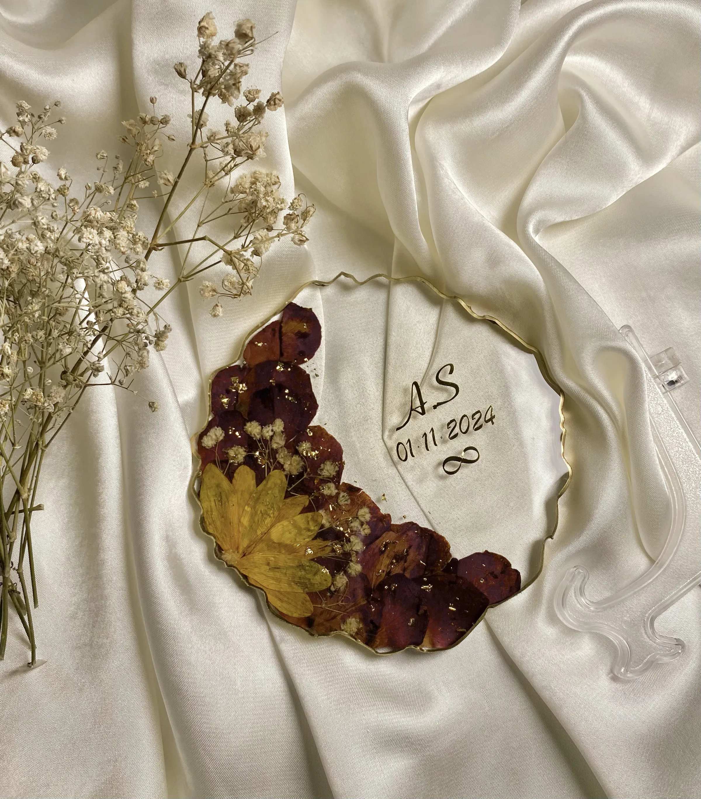 Flower preservation plaque, bouquet preservation, wedding flower preservation, resin flower preservation, bridal bouquet keepsake