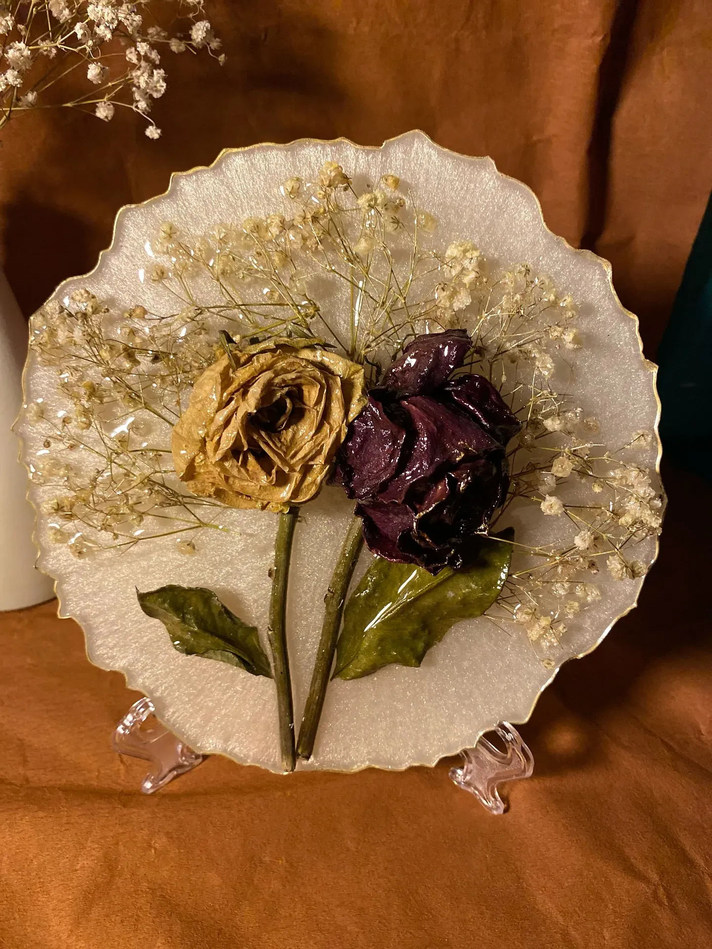 3D rose flower preservation in resin, preserved roses, wedding bouquet preservation and flower keepsake, flower preservation ideas in plaque , flower preservation ideas.